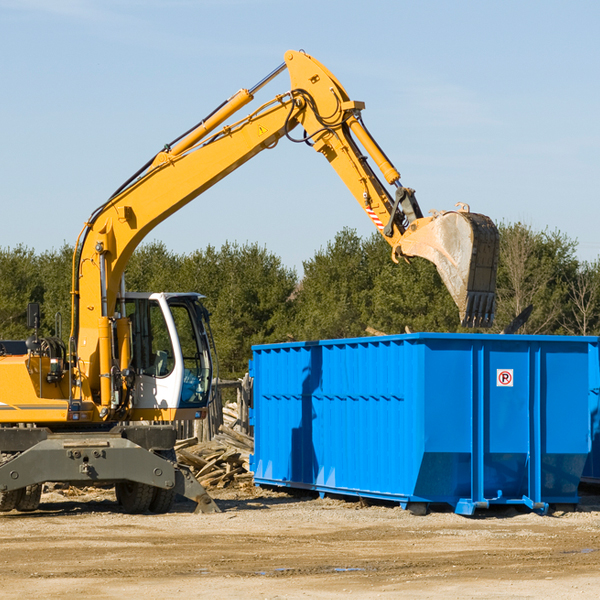 can i pay for a residential dumpster rental online in Irvington